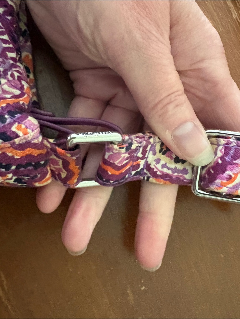 Vera Bradley Purple Paisley Crossbody Bag - Picture 15 of 16